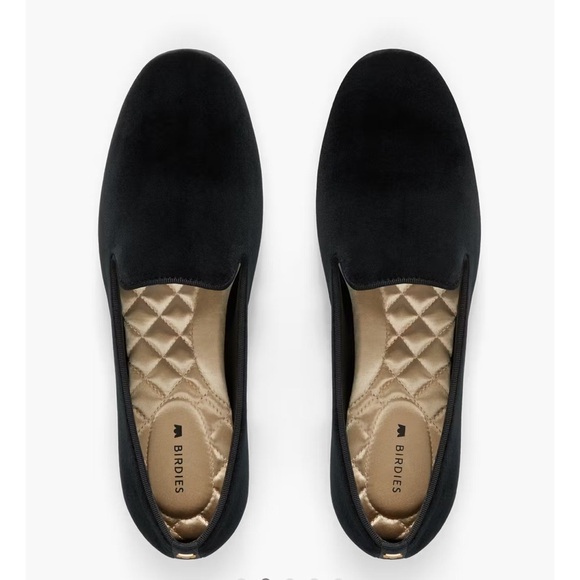 Birdies THE STARLING black velvet flats size 6 - Picture 1 of 10